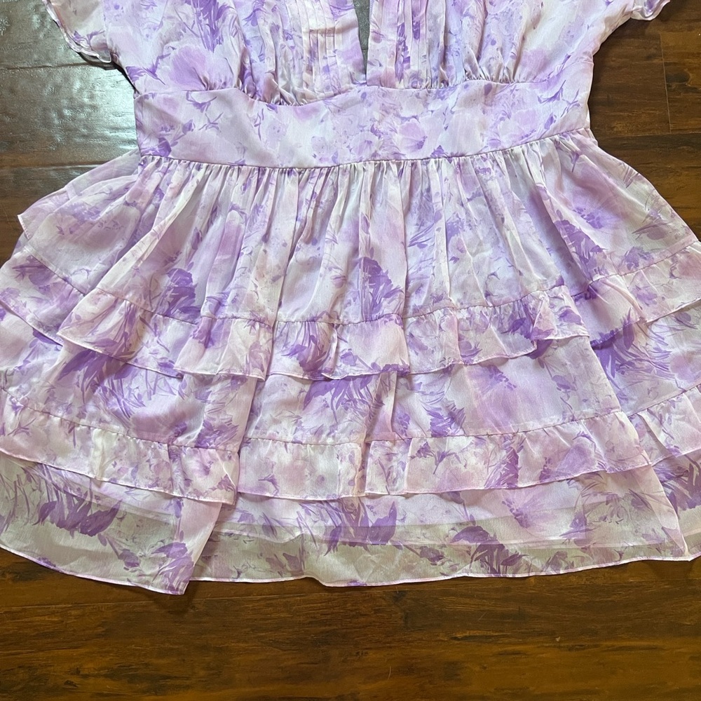 Fashion Nova Lilac Backless Dress Size X - Picture 5 of 13